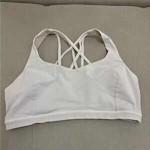 Lululemon Athletica White Strappy Sports Bra